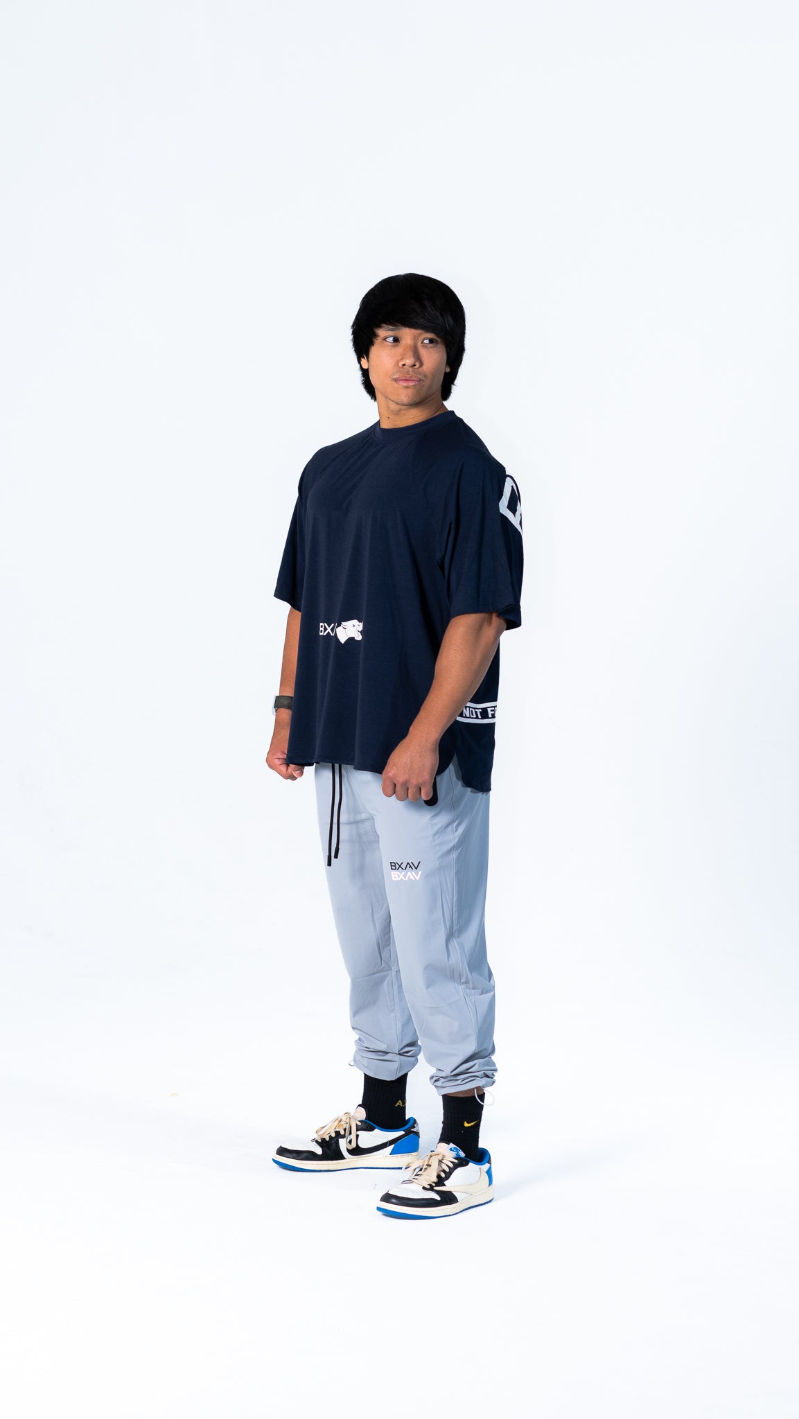 Big Logo Raglan Oversize T-shirt (Midnight) BA-627