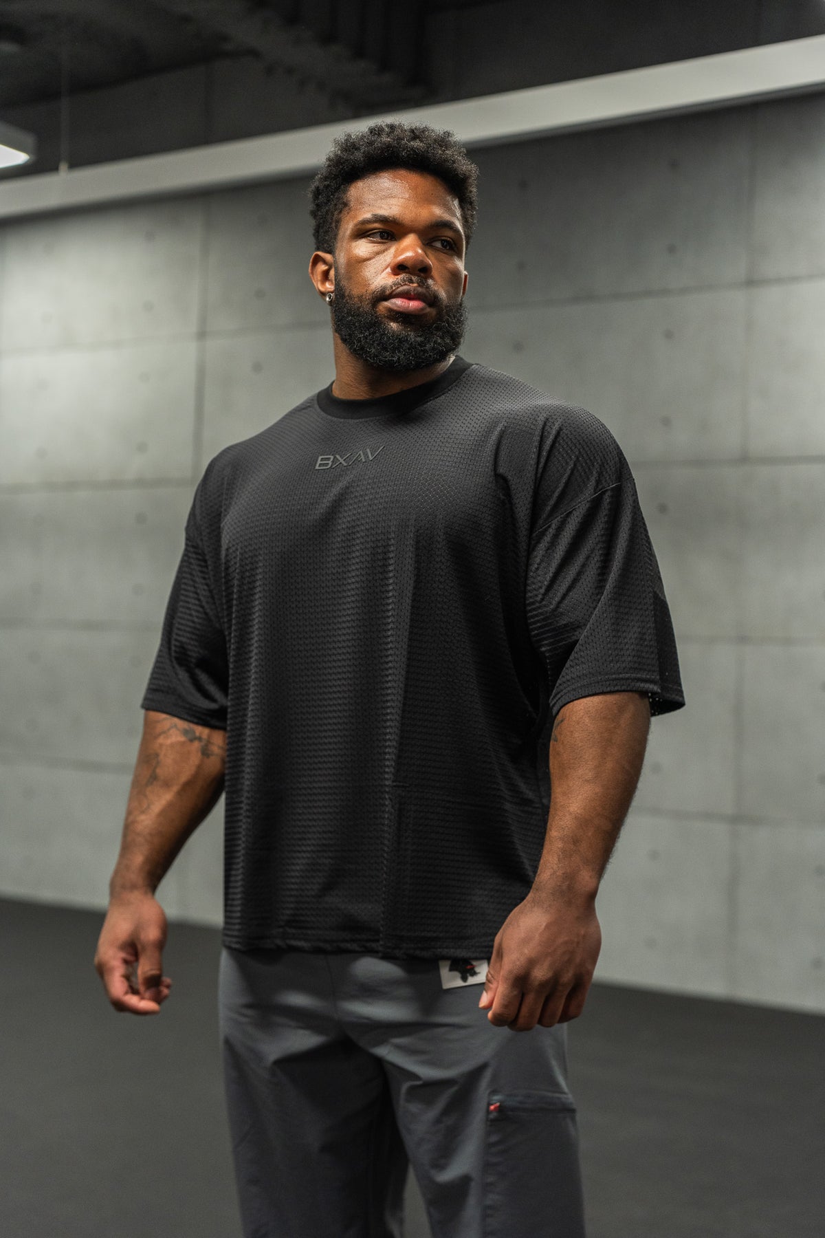 Big Logo Boxy Mesh Tee (2 Colors)