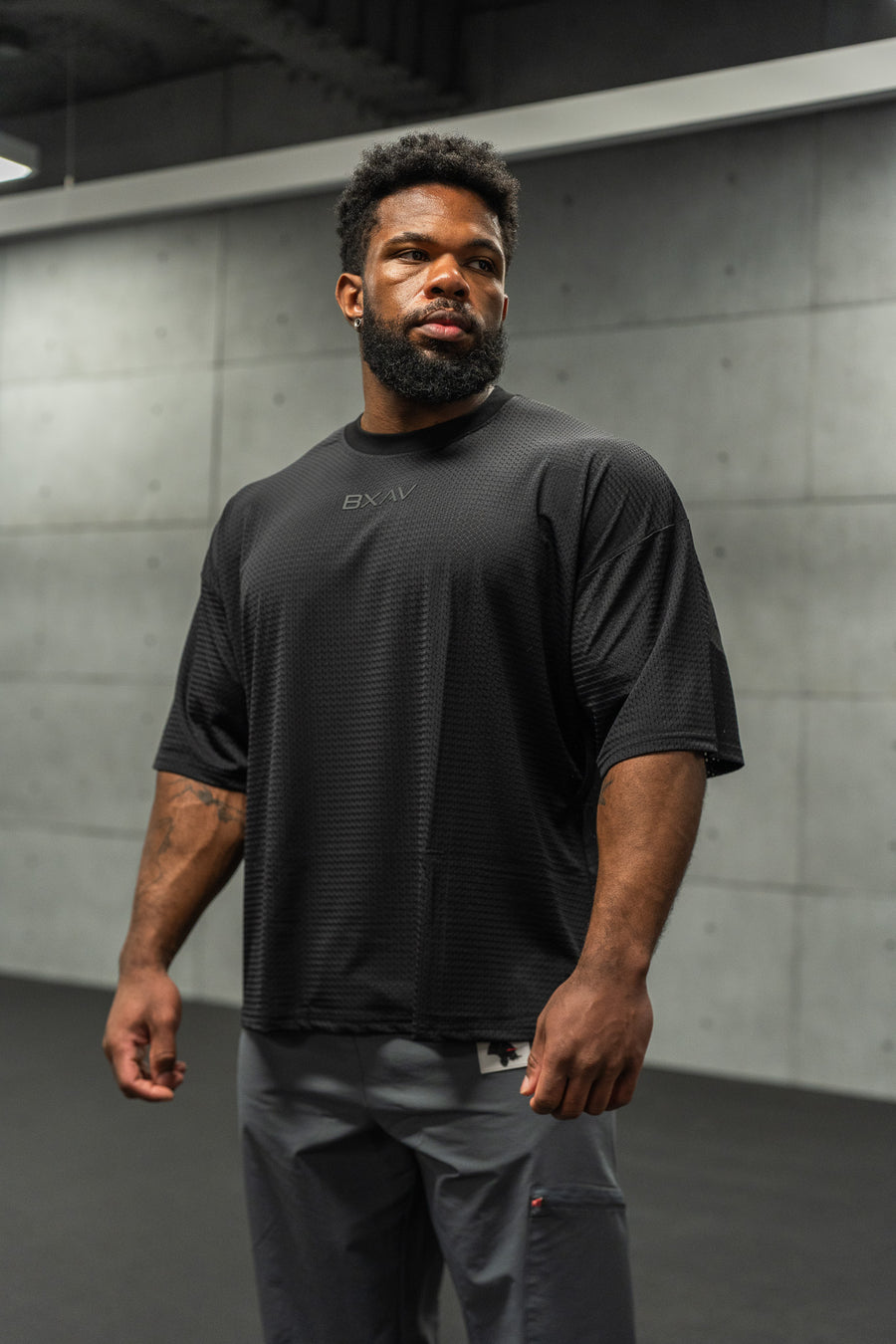 Big Logo Boxy Mesh Tee (2 Colors)